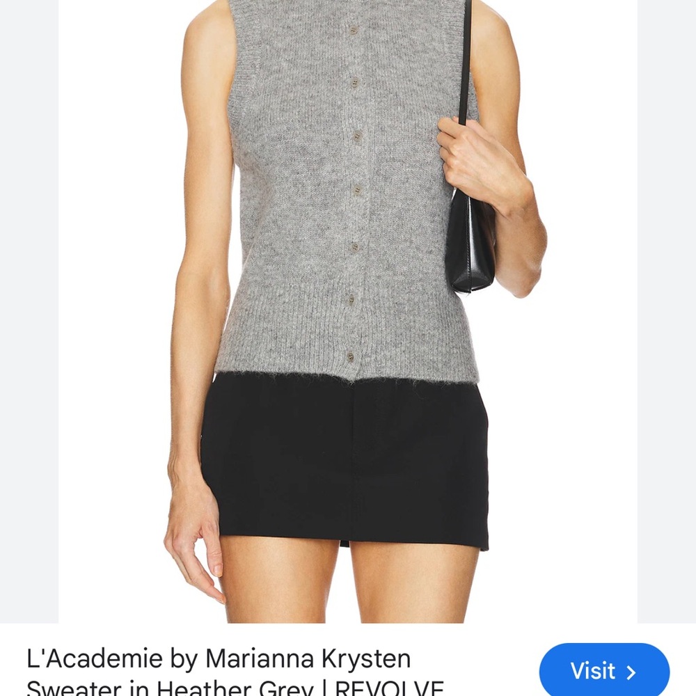 L’academie high end sweater vest 
Classic chic look